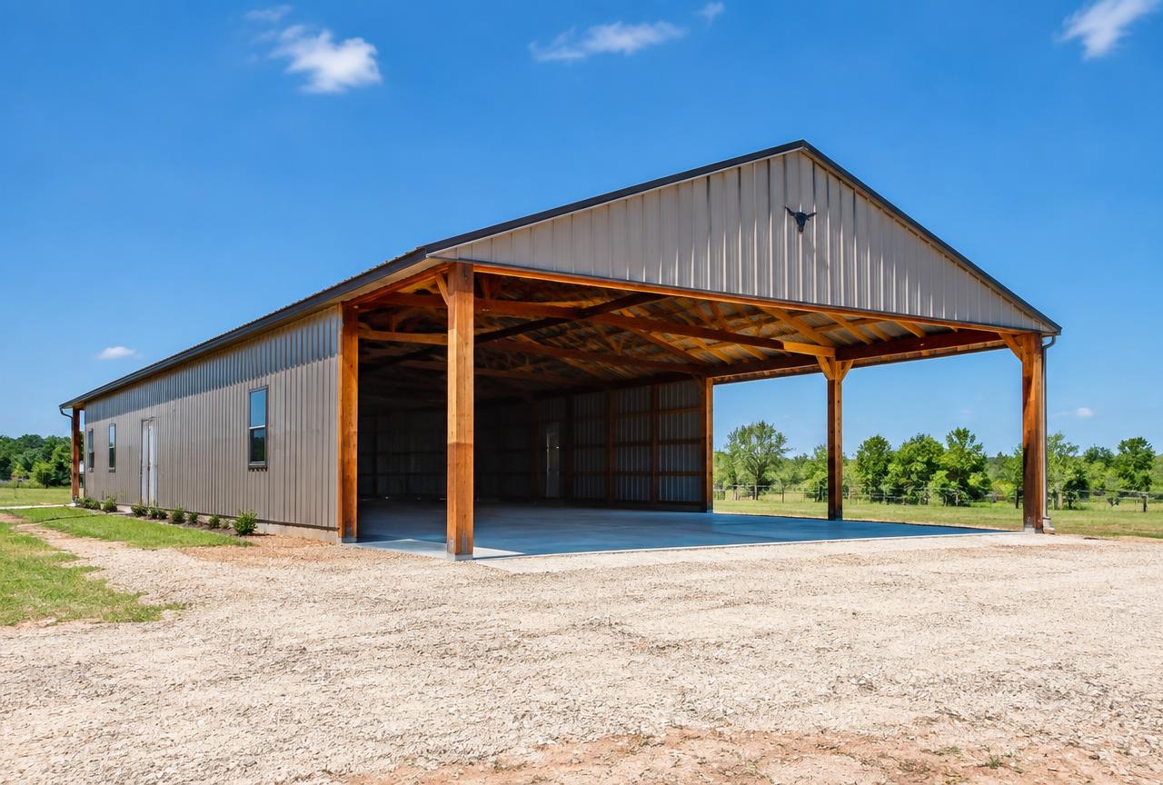 Post-Frame (Pole Barn) built as new construction in North Texas